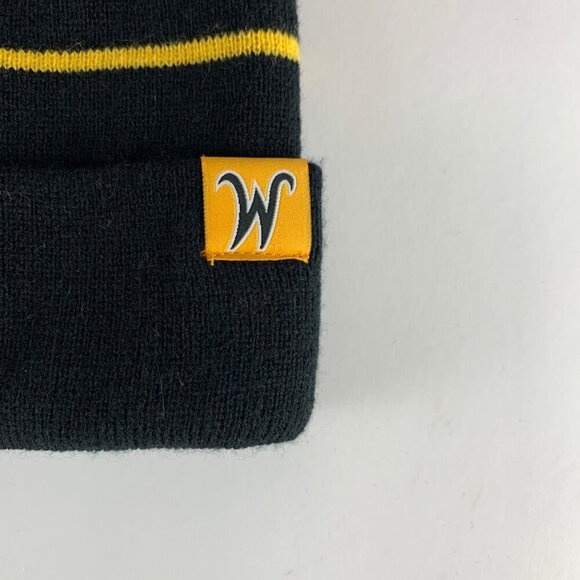 Wichita State Shockers NCAA Black Gold Captivating Knit Beanie New - Picture 4 of 6